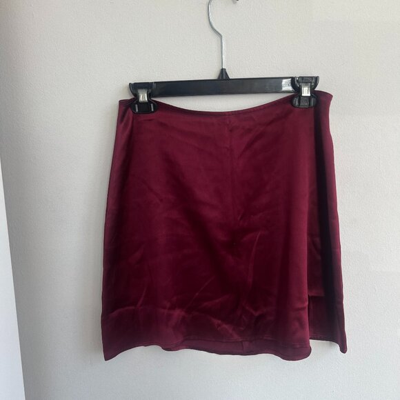 Reformation Dresses & Skirts - 100% Silk Reformation Red Mini Skirt - NWOT